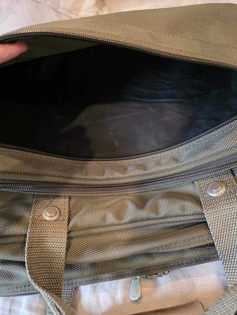 Briggs & Riley Laptop Briefcase Olive Ballistic Nylon (No Strap)
